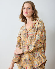 Bagheera - Lightweight Flannel Long PJ Set - Tobacco