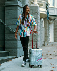 ROSE ALL DAY LA PALAIS SHARKNAUTICS HARDSHELL CARRY-ON LUGGAGE