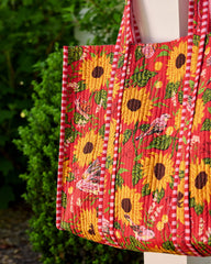 Autumn Sunflowers - The Traveler Tote - Orange
