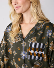 Bagheera Kaleidoscope - Eco Satin Rittenhouse Set - Olive