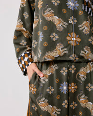 Bagheera Kaleidoscope - Tall Eco Satin Rittenhouse Set - Olive