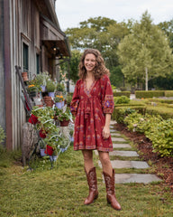 Canyon Wildflower - Gabby Dress - Red Rock