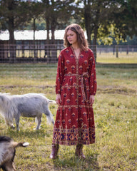 Canyon Wildflower - Maybelle Dress - Red Rock