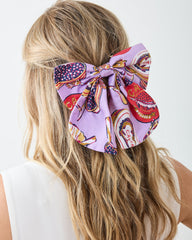 Champagne & Caviar - Eco Satin Charleston Bow - Lavender Spritz