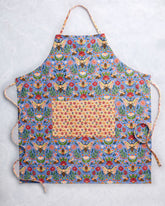 Bee Tapestry - Apron - Delphinium Blue