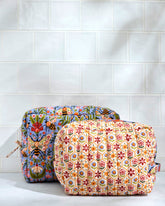Bee Tapestry - Oversized Pouch Duo - Delphinium Blue