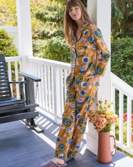 Champagne & Caviar - Petite Long PJ Set - Goldenrod