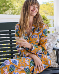 Champagne & Caviar - Petite Long PJ Set - Goldenrod