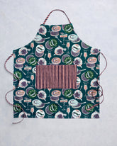 Champagne & Caviar - Apron - Peacock Feather