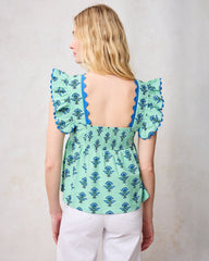 Aviary Flowers - Dunmore Blouse & Meadow Skirt Bundle - Soft Sage