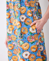 Bagels & Schmear - Back To Bed Nightgown - Brunch Blues
