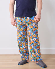 Bagels & Schmear - Men's Long PJ Pants - Brunch Blues