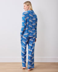 Bagheera - Organic Pima Modal Knit Long PJ Set - Indigo