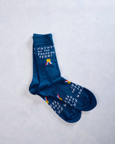 Blue Multi - Men's Father of the Year Socks - Yellow Owl Workshop