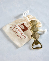 Brass - Brass Seashell Bottle Opener - The Artisan and Company