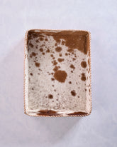 Brown - Cowhide Hairon Leather Tray - Studio Caleidoscope