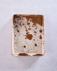 Brown - Cowhide Hairon Leather Tray - Studio Caleidoscope