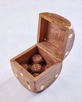 Brown - Dice Shaped Game Set - Sagebrook Home