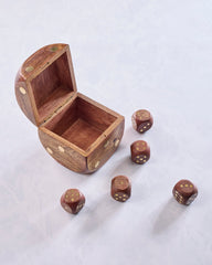 Brown - Dice Shaped Game Set - Sagebrook Home