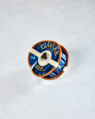 Blue - Hand Painted Caviar Claw Hair Clip - Solar Eclipse