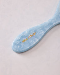 Blue Combo - Hand Painted Hydrangea Amazing Hair Day Brush - Solar Eclipse