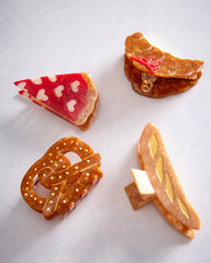 Brown Combo - Hand Painted Pretzel Hair Claw Clip - Solar Eclipse