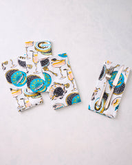 Champagne & Caviar - Dinner Napkins Set of 4 - Cloud