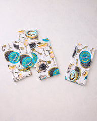 Champagne & Caviar - Dinner Napkins Set of 4 - Cloud