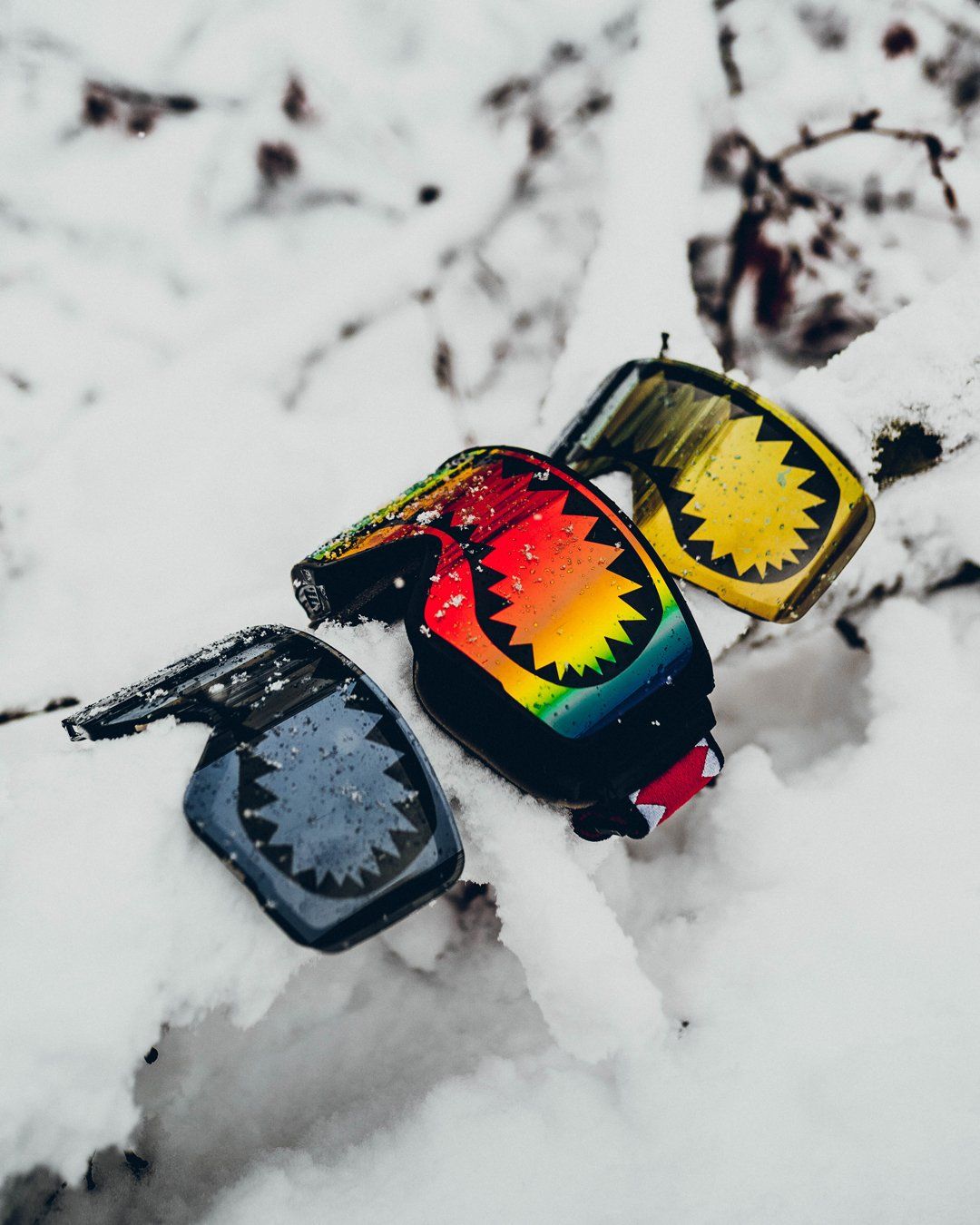 SPRAYGROUND SHARK GOGGLES WITH 3 INTERCHANGEABLE LENS