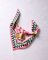 Bagheera Kaleidoscope - Printed Bandana Scarf - Blush