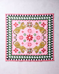 Bagheera Kaleidoscope - Printed Bandana Scarf - Blush