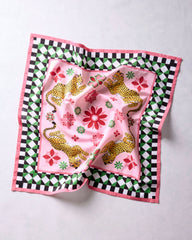 Bagheera Kaleidoscope - Printed Bandana Scarf - Blush