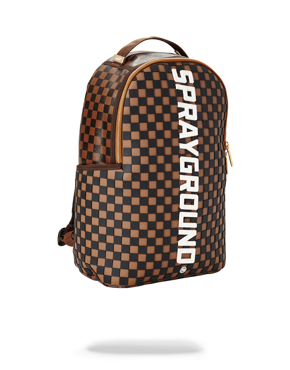 3D MOLDED RUBBER CHECKERED LOGO