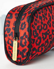 RED LEOPARD LIPS PENCIL CASE