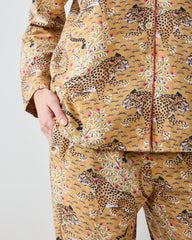Bagheera - Tall Lightweight Flannel Long PJ Set - Tobacco