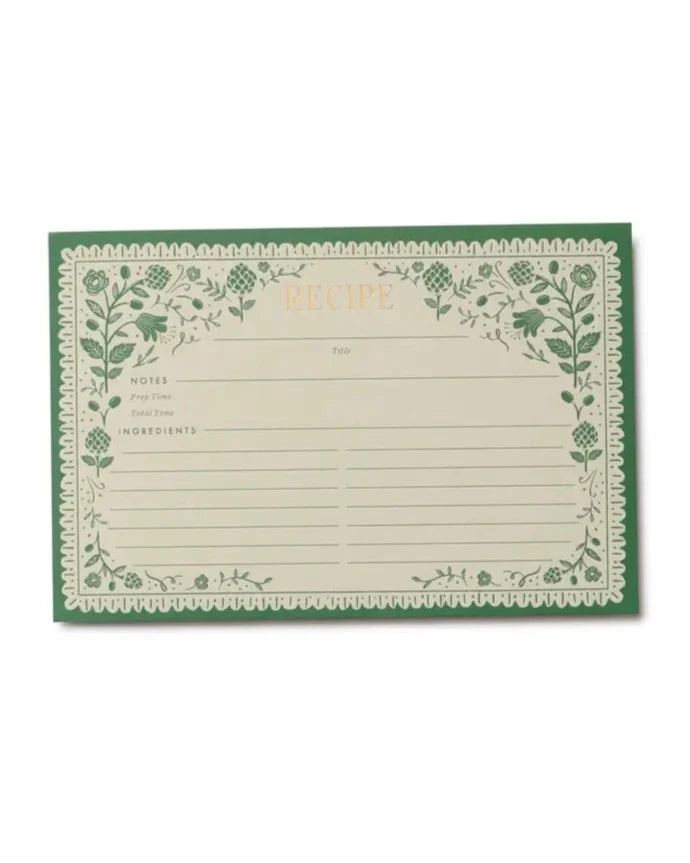 Artichoke - Rifle Paper Co. 12 Pack of Recipe Cards