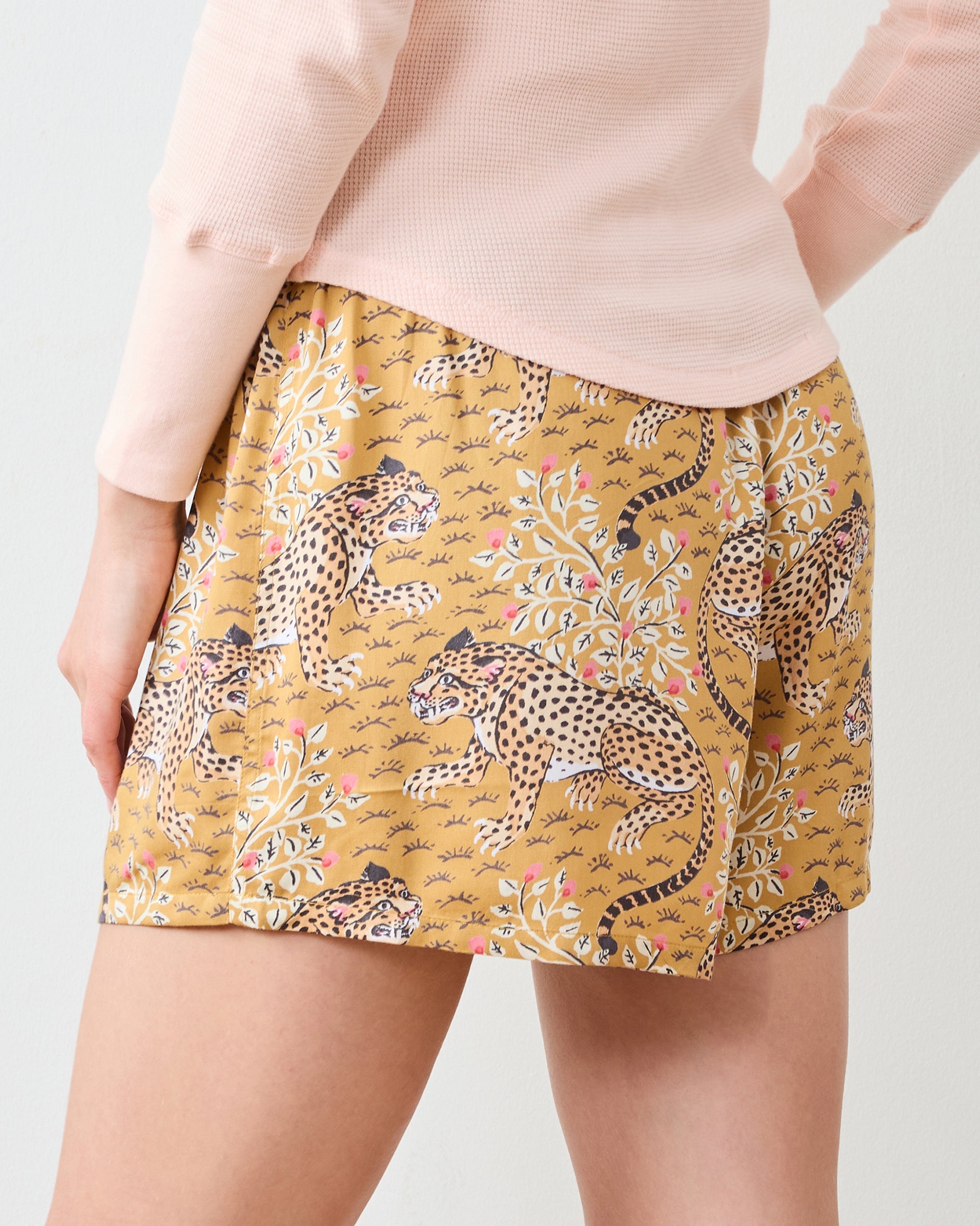 Bagheera - Eco Satin Boyfriend Boxer - Tobacco