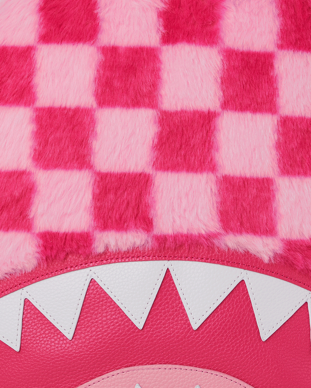 FURZILLA SHARK (PINK CHECK) BACKPACK