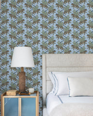 Bagheera - Peel & Stick Wallpaper - Ice Blue