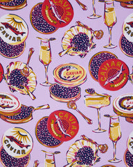 Champagne & Caviar - Eco Satin Charleston Bow - Lavender Spritz