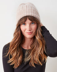 Beige - Super Soft Angora Beanie - Comfortarians