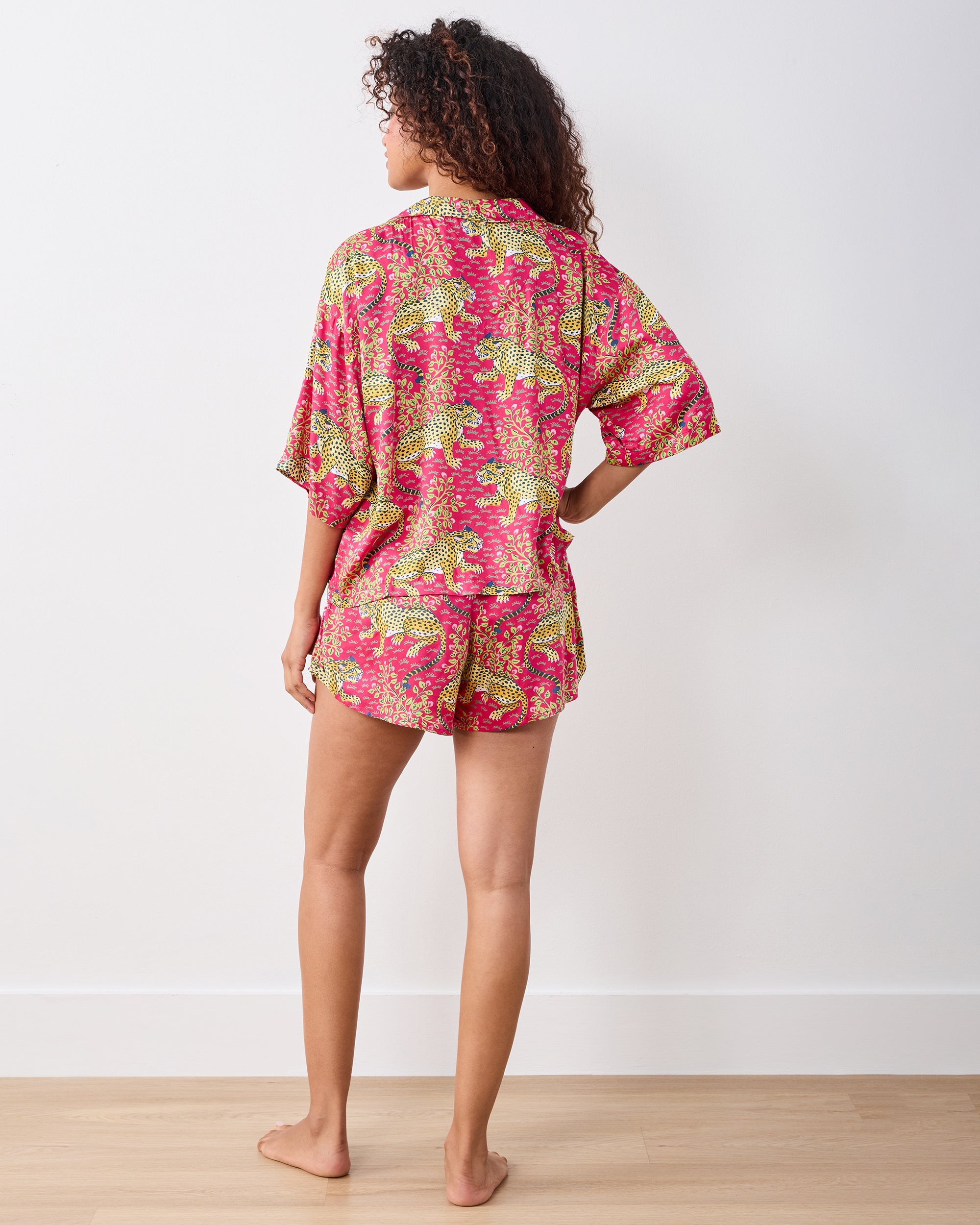 Bagheera - Eco Satin Sweet Dreams Set - Hot Pink