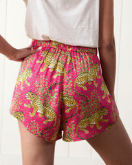 Bagheera - Eco Satin Sweet Dreams Shorts - Hot Pink