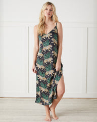 Bagheera - Eco Satin Chic to Sleep Nightie - Ink