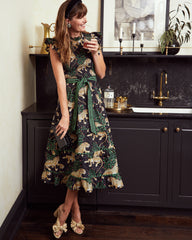 Bagheera - Ready to Ruffle Dress - Ink
