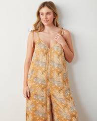 Bagheera - Eco Satin Jaipur Jumpsuit - Tobacco