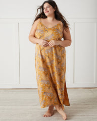 Bagheera - Eco Satin Chic to Sleep Nightie and Eco Satin Robe Set - Tobacco