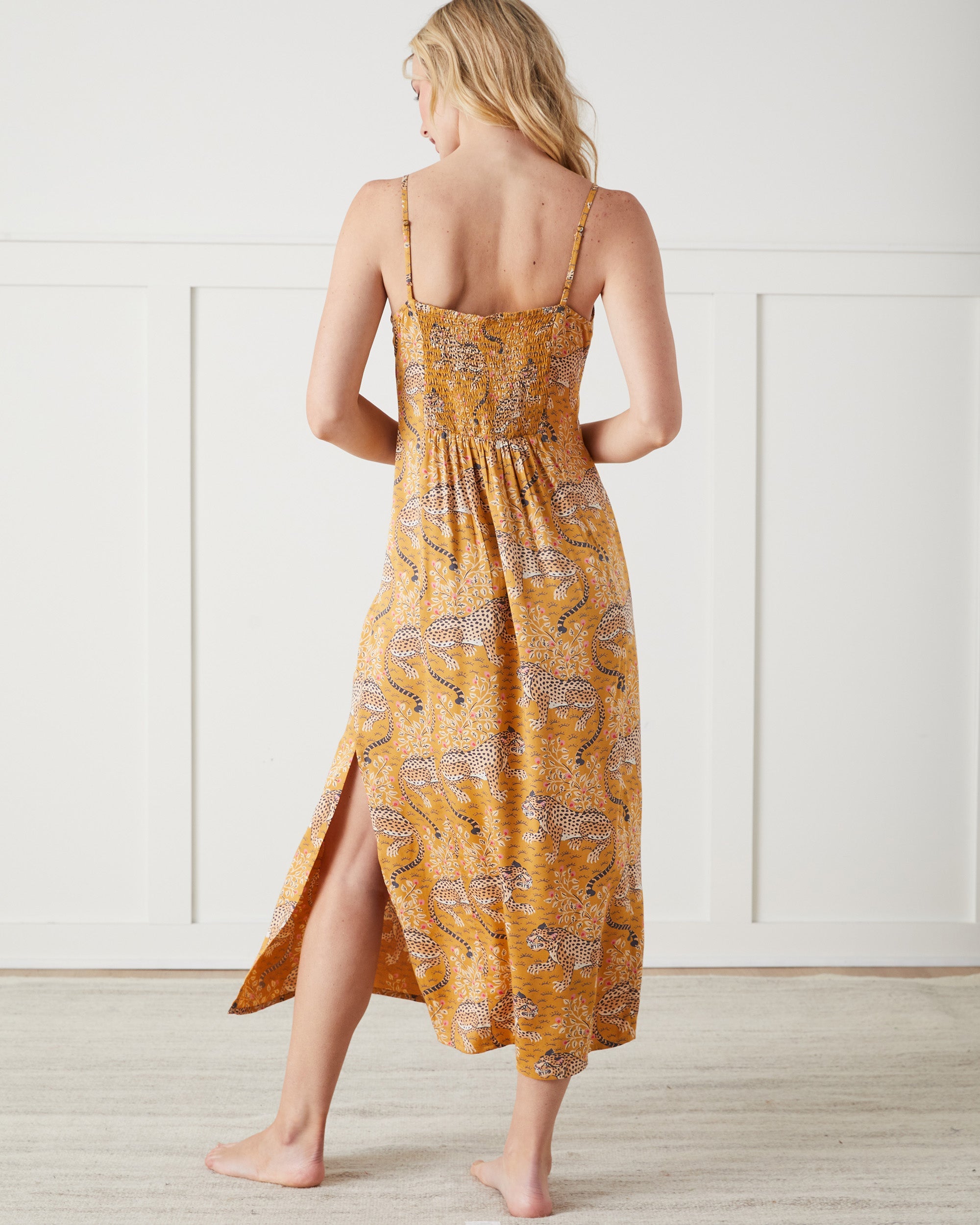 Bagheera - Eco Satin Chic to Sleep Nightie and Eco Satin Robe Set - Tobacco