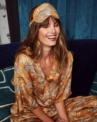 Bagheera - Eco Satin Eye Mask - Tobacco