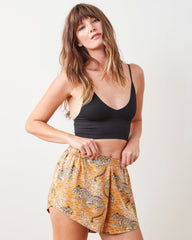 Bagheera - Eco Satin Sweet Dreams Shorts - Tobacco